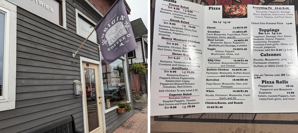 Main Street Pizza Menu